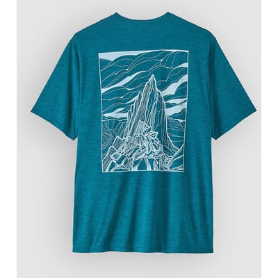 Patagonia Cap Cool Daily - Cloud Crag T-Shirt blauw