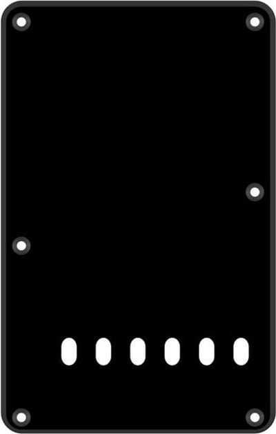 Boston BP-113-BM back plate, string spacing 11,2mm, 1 ply, standard Stallion, 86x138mm, black matt