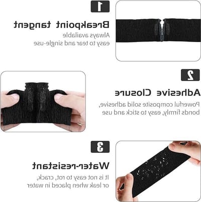 Wegwerp halskrause voor kappers, 3 rollen (300 vellen), extra dik en waterdicht, ideaal voor haarknippen, kleuren en permanent, geschikt voor heren en dames