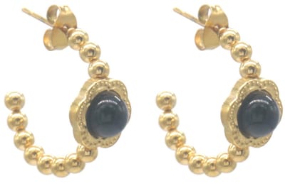 Oorbellen - RVS - goudkleurig - 2cm - dames - elegant - subtiel - sieraden - cadeau