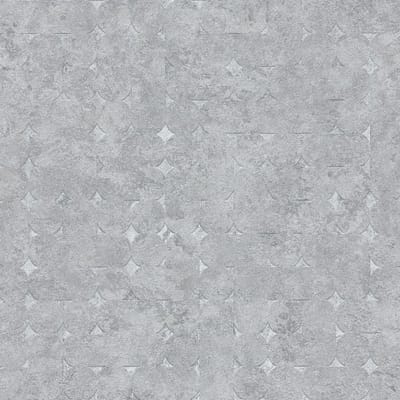 Grafisch behang Profhome 396565-GU vliesbehang gestructureerd met vogel patroon en metalen accenten grijs zilver 5,33 m2