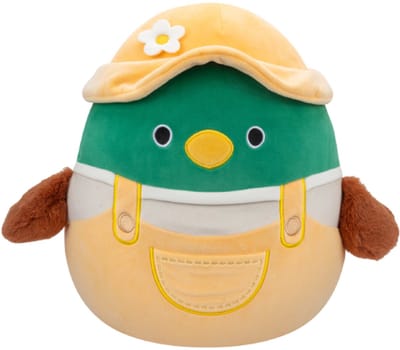 Squishmallows Avery Eend in Gele Outfit Pluche Knuffel XL 50 cm
