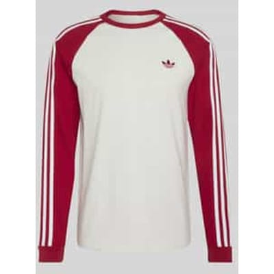 Regular fit shirt met lange mouwen van pure katoen met gestikt logo