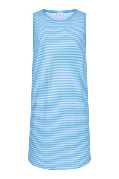 Nachthemd zonder mouwen Serie Small Stripes Summer Blue