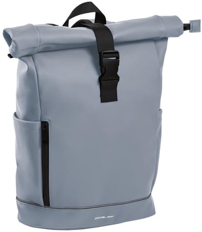 Daniel Ray Highlands Rolltop Waterafstotende Laptop Rugzak 15 Liter - Waterproof Rugtas 15.6'' inch - Spat Waterdicht - Zachtblauw