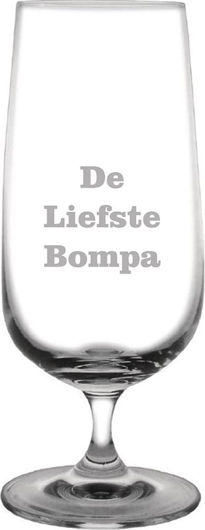 Bierglas op voet gegraveerd - 41cl - De Liefste Bompa