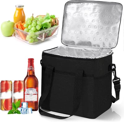 Thijox - Koeltas Inklapbaar 16 Liter - Draagbare Thermotas - Opvouwbare Isolatietas - Picknicktas voor Outdoor, Camping, Barbecue en Reizen - Herbruik