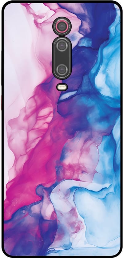 Smartphonica Telefoonhoesje Geschikt voor Xiaomi Mi 9T met Roze Blauw Marmer Opdruk - TPU Backcover Case Rose Blue Marble Design geschikt voor Xiaomi Mi 9T