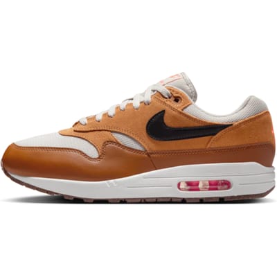 Nike Air Max 1 Essential Flax British Tan Heren Sneakers Light-Bone Zwart FZ5808-004 42 brown