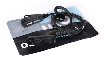 DerComms® C-ring headset voor Motorola DP4400 DP4600 DP4800 MTP850S APX6000