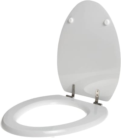 Toiletbril - WC-bril Zitting - Badkamer Vernieuwen - Breukvast Krasbestendig - 448 x 360 mm - Wit