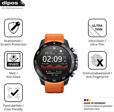 dipos – 6x Matte Beschermfolie geschikt voor Xiaomi Mibro GS Explorer S | Krasbestendige & antireflecterende Screenprotector Ultra-Thin
