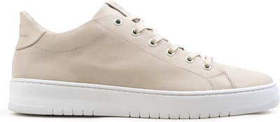 Hinson bennet city low beige nubuck leer