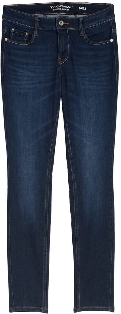 Tom Tailor - TTLUCIE SKINNY-jeans - Maat 27/34 - dark stone wash denim