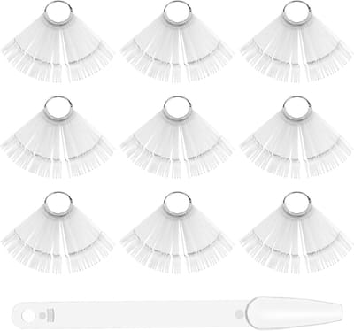 450 Stuks Nagelkunst Tips Ring Stick, Transparante Nagel Tips Display voor Nagellak, Kleurkaart en DIY Nagelontwerpen