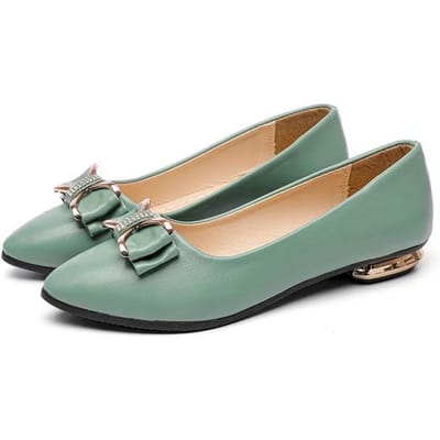 Dames Enkellaarsjes Casual Puntige Neus Lente en Herfst Ondiep Mond Laaggehakt Dikke Hak Zacht Leer Platte Dames Schoenen 36 beige