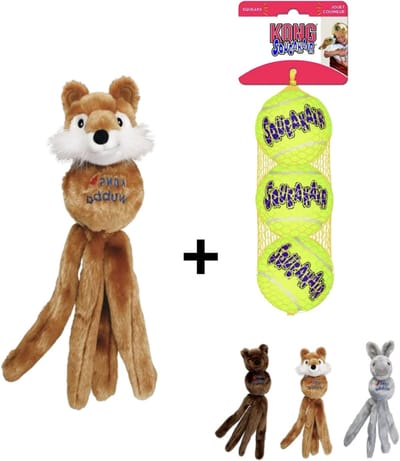 Combideal - Kong Wubba Friends Assorti + Squeakairs