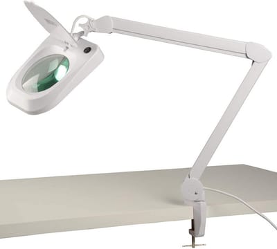 Vergrootglas met Lamp 2.25x Vergroting en 90 LED's - Tafelklem