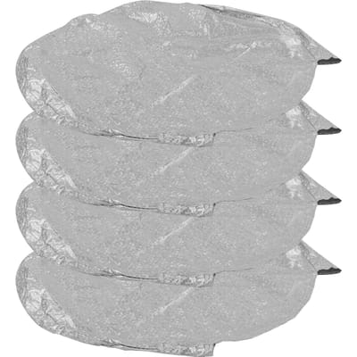 4 stuks Bandenhoes Waterdicht Aluminiumfolie Anti-UV Bandenbeschermer voor Auto Vrachtwagen SUV Campers(voor 2729 inch Band ) white
