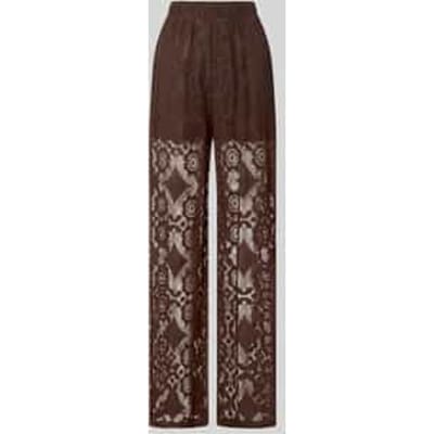 Stoffen broek van kant model 'ALMI'