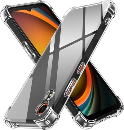 Casemania Hoesje Geschikt voor Samsung Galaxy XCover 7 - Transparant - Anti Shock Hybrid Back Cover
