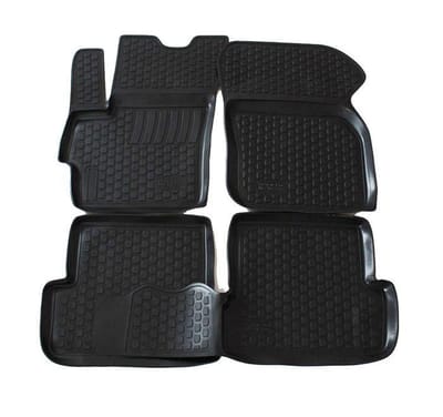 Tapis De Sol En Caoutchouc - J&J AUTOMOTIVE - Mazda 3 2003-2009 - Antidérapant - Sur Mesure - TPE Non Toxique noir