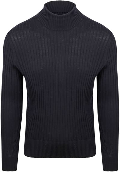 Suitable Coltrui Rib Merino Donkerblauw (navy) - Maat L - Heren