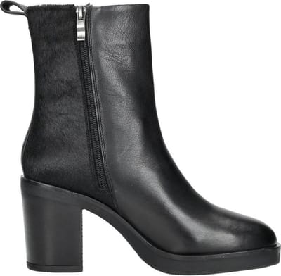 Maruti - Steffi Enkellaarsjes op hak Zwart - Black - Pony Black - Offwhite - 38