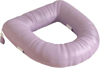 Toiletkussen - Toiletbril verhoger - Comfortabel zitten - Waterdicht kunstleer - 40 x 38 cm - Grijs
