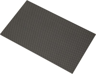 Allecto Plus - Carbon Fiber Plaat 75x125mm - Dikte 3.0mm - Waterdicht en UV-bestendig - Carbon Fiber Paneel - Mat Zwart - Verschillende Diktes Beschikbaar - Lichtgewicht en Sterk