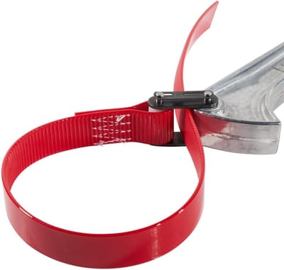 Bandsleutel - Verstelbare Sleutel - Vastdraaien Pijpen - Grote Capaciteit - 30cm Handvat - Zilver/Rood