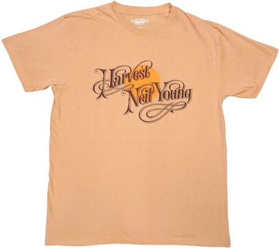 Neil Young - Harvest Heren T-shirt - S - Oranje