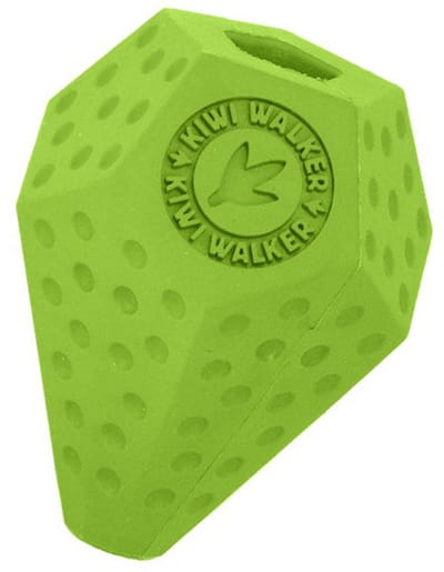 Kiwi walker -hondentoy - let's play - diaball groen - +- 11 x 9 cm - stuitert , drijft , foodispencer - sterk en licht