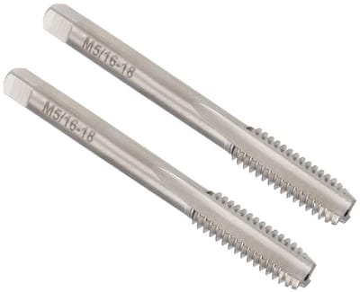 Allecto - Machinekraan - Schroefdraad Tappen - 2 Stuks - 5/16-18 - Perfect voor DIY en Reparatie - Voor Machinisten