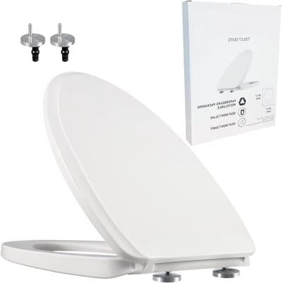 Toiletbril - WC Zitting - Hygiënisch Gemak - Langzame Sluiting - Ovaal - Wit