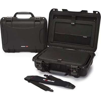 Nanuk 923 Case w/Laptop kit, w/strap (TSA Latches) - Black
