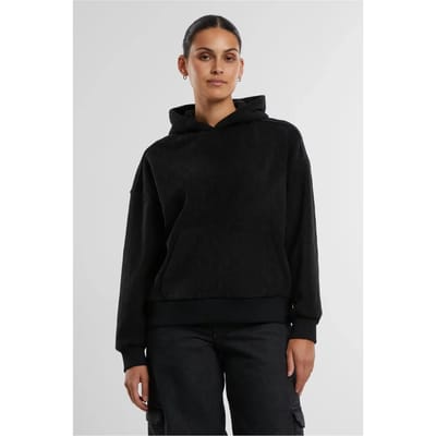 Urban Classics - Jacquard Velvet Oversized Hoodie/trui - 5XL - Zwart