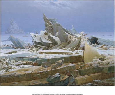 Kunstdruk Caspar David Friedrich Das Eismeer 40x30cm