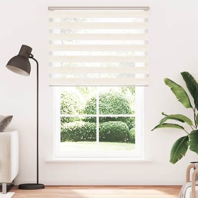 vidaXL - Zebra - rolgordijn - 140x230 - cm - stofbreedte - 135,9 - cm - marmerbeige