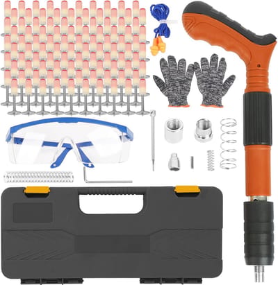 Handmatige mini nagelpistoolset met 50 nagels en 3 snelheden