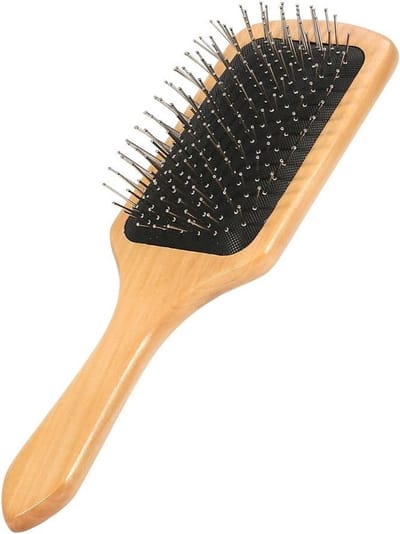 Ergonomische Houten Haarborstel voor Hoofdhuidmassage, Geschikt voor Alle Haartypes, Versterkt de Haargroei