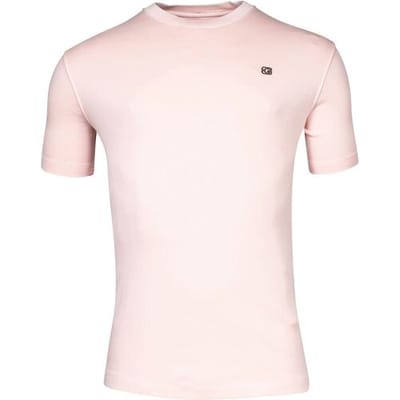 Giordano T-Shirt Round Neck Jersey Garment Dyed Roze / male