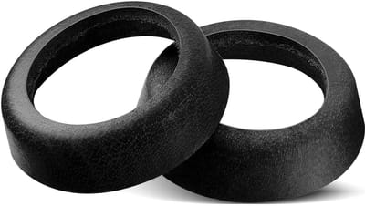 Allecto Plus - 2 stuks leren zuigermanchetten voor waterpompen type 75 (zwart) - Sterke en duurzame accessoires
