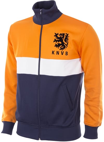 COPA Football - Nederland 1983 - Retro Voetbalvest - Heren - XS - Oranje - Blauw