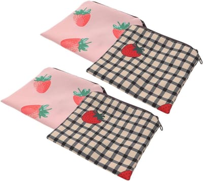 Opbergtasjes Maandverband - Hygiëne Organizer - Privacy Beschermen - Compact Ontwerp - 4 Stuks - Diverse Kleuren