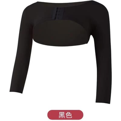 Armslankende Rug Houding Corrector Dames Vest met Lange Mouwen voor Rugondersteuning en Humpback Shaper Controle XXL zwart