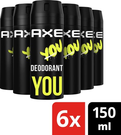 AXE Deodorant Bodyspray - You - met een onweerstaanbare geur - 6 x 150 ml