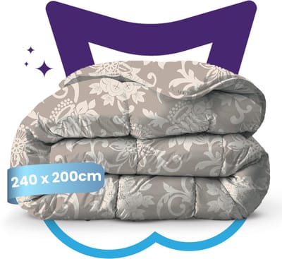 Slaapspeciaal Zomerdekbed Katoen - eazydekbed ® Series MARME - Dekbed zonder overtrek + 2 KUSSENSLOPEN | 240x200 cm - Hoesloos dekbed - 100% Katoen - Bedrukt dekbed - Dekbed in kleur - Gekleurd dekbed - Lits Jumeaux Dekbed