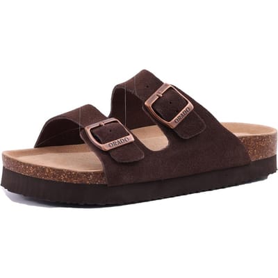 Pallene Fashion Dames Kurken Pantoffels Kurken Flats Sandalen Klassieke Zomer Strand Schoenen Outdoor Klompen Sandalen met Verstelbare Gesp 42 black