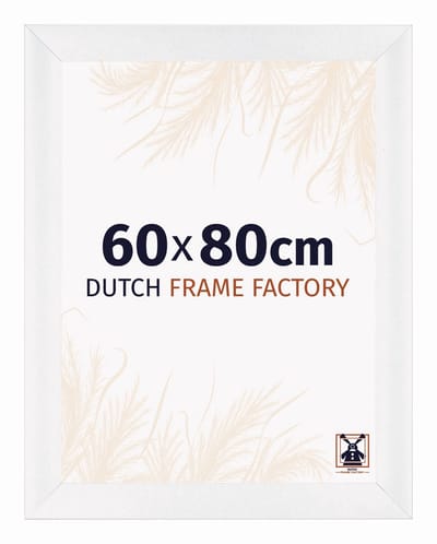 Fotolijst 60x80 cm - MDF - Wit Hoogglans - Praag